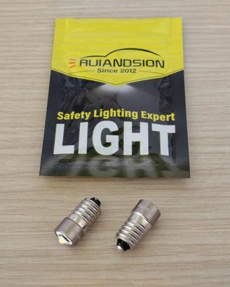 Lampadine LED torcia elettrica 1-9V attacco a vite
