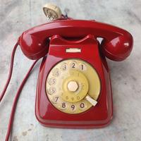 telefono a disco s62 rosso originale 