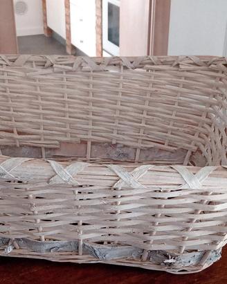 cesta vimini bianca