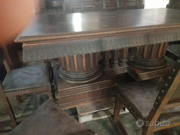 sala inizio 900 con biliardo