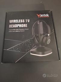 Cuffie wireless per TV Wantek con base