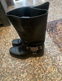 Scarpe biker harness boots
