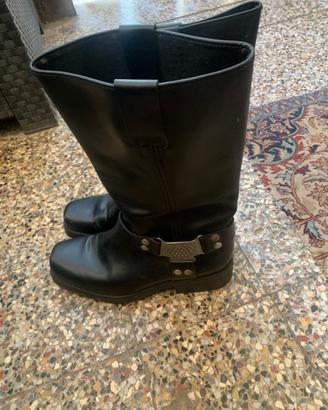 Scarpe biker harness boots