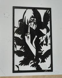 Quadretto Itachi Uchiha - 24.5cm x 15cm