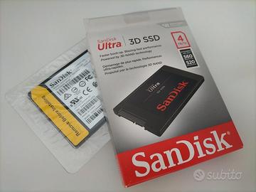 HD SANDISK ULTRA 3D SSD 4TB NUOVO MAI USATO
