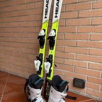 Sci e scarponi bimbo 7-8-9 anni