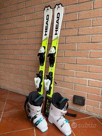 Sci e scarponi bimbo 7-8-9 anni