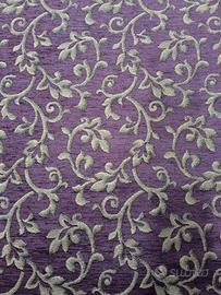 Tessuto in ciniglia effetto Ramage e Medaglioni