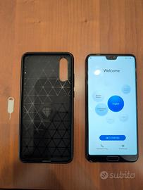 Huawei P20 128 GB nero con cover 