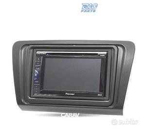 CORNICE NERA PER AUTORADIO 2-DIN PER SKODA OCTAVIA