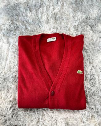 Cardigan Chemise Lacoste Vintage Rosso