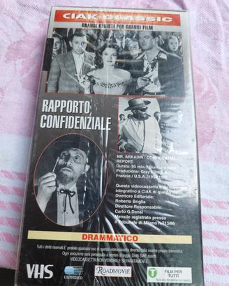 VHS italiana di "Rapporto confidenziale" (Mr. Arka