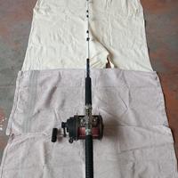 canna da tonno con mulinello duel 80 libbre