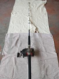 canna da tonno con mulinello duel 80 libbre