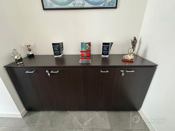 2 MOBILI COLORE MARRONE  CAPIENTI