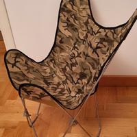 sedia pieghevole militare con custodia 