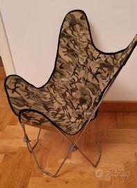 sedia pieghevole militare con custodia 