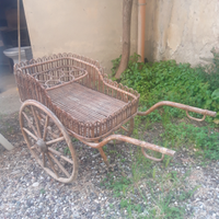 Carretto vintage vimini