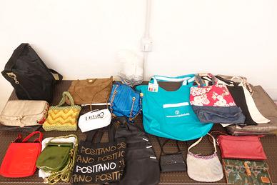 Lotto n.18 borse, borsette, zainetti e pochette