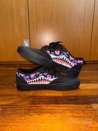 VANS Atwood Nere Originali dipinte a mano