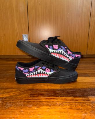 VANS Atwood Nere Originali dipinte a mano