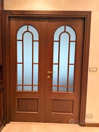 9 porte interne in legno color noce