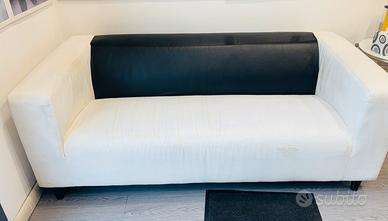 DIVANO BIANCO E NERO ECOPELLE GRATIS