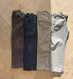 4 pantaloni bimbo misura 5 anni