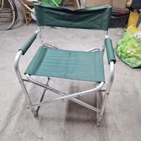 Sedia Pieghevole Campeggio Alluminio Verde Richiud