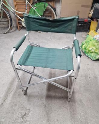 Sedia Pieghevole Campeggio Alluminio Verde Richiud