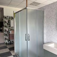 BOX DOCCIA 120X80X195H -- CRISTALLO OPACO -