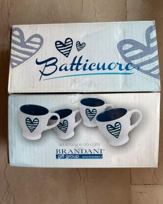 Brandani Batticuore 4 tazzine da caffè