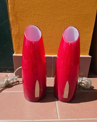Coppia di lampade in vetro funzionanti