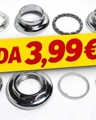 🚲 STOCK SERIE STERZO 1” CROMATE – NUOVE