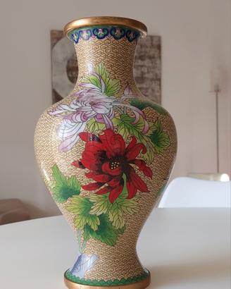 Vaso cinese vintage Cloisonne'