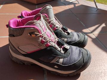 Scarpe trekking bambina impermeabili n.35
