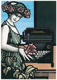 Poster Costantini x Olivetti- "Mata Hari con M1"