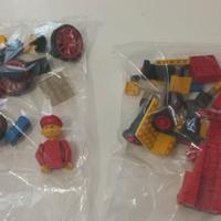 LEGO 196 Antique Car + 376-1 Excavator, vintage