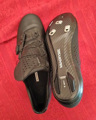 Scarpe bici da corsa Van Rysel in carbonio nuove