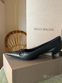 Scarpe pelle blu