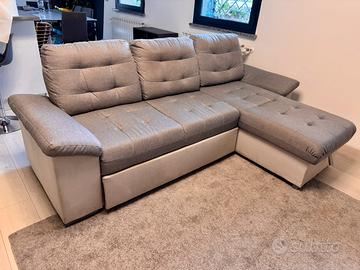 Divano letto con penisola reversibile