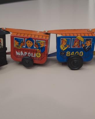trenino in latta vintage