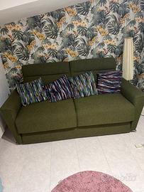 Divano letto matrimoniale con letto memory