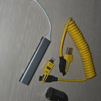 Kit Caricabatteria 12/24V + HUB + Cavo Flessibile