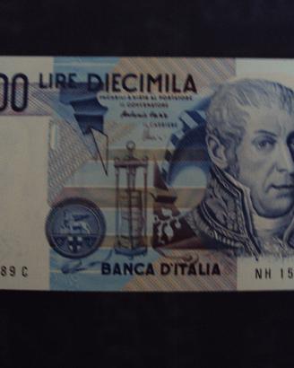 cartamoneta lire 10000 volta