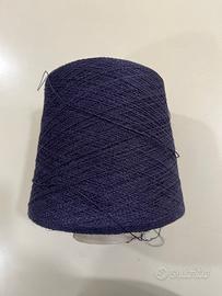 100 % lino blu su rocche