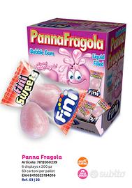 gomme panna e fragola x200 pezzi