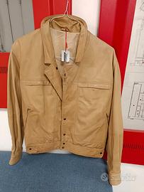 Giubbotto biker vera pelle made in Italy nuovo