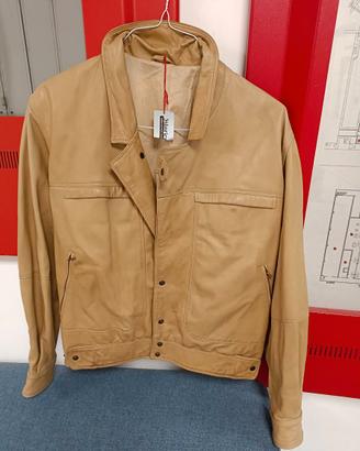 Giubbotto biker vera pelle made in Italy nuovo