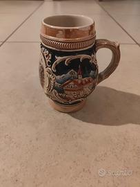 pinta birra decorata in ceramica